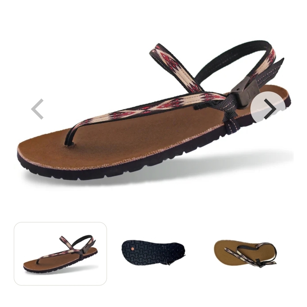 Vibram Brown and Black Sandals with Adjustable Ankle Strap